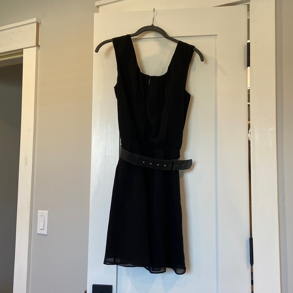 Express Black Belted Dress